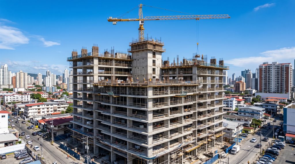 Edificio en construcciÃ³n y plazos de obra