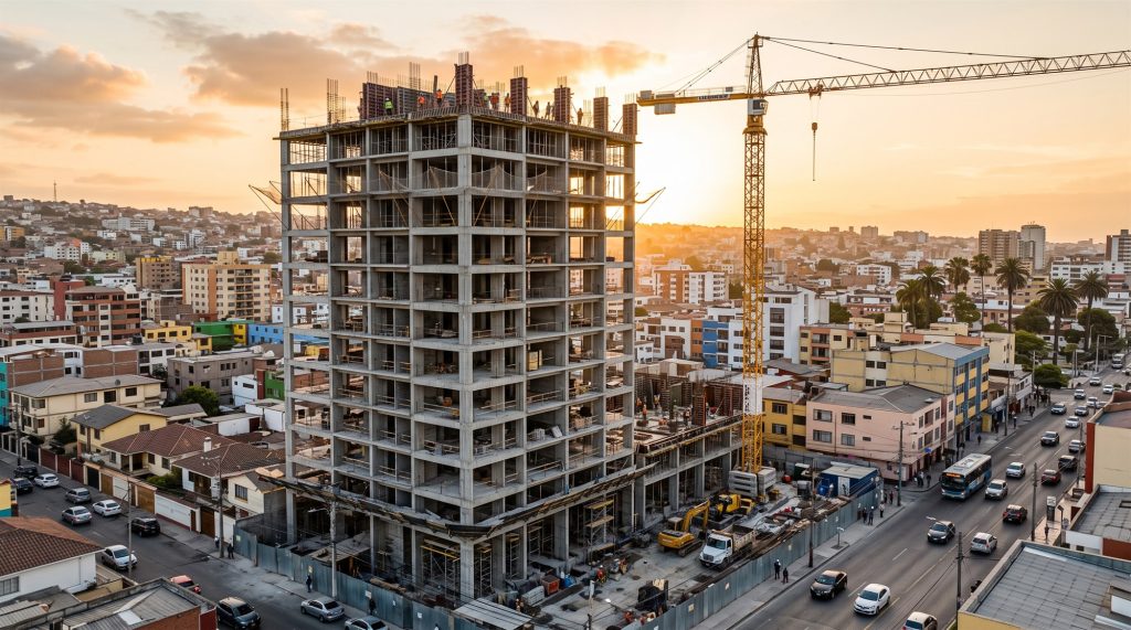 Edificio residencial en construcciÃ³n en AsunciÃ³n